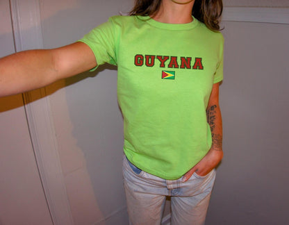 Guyana Women's Baby Tee
