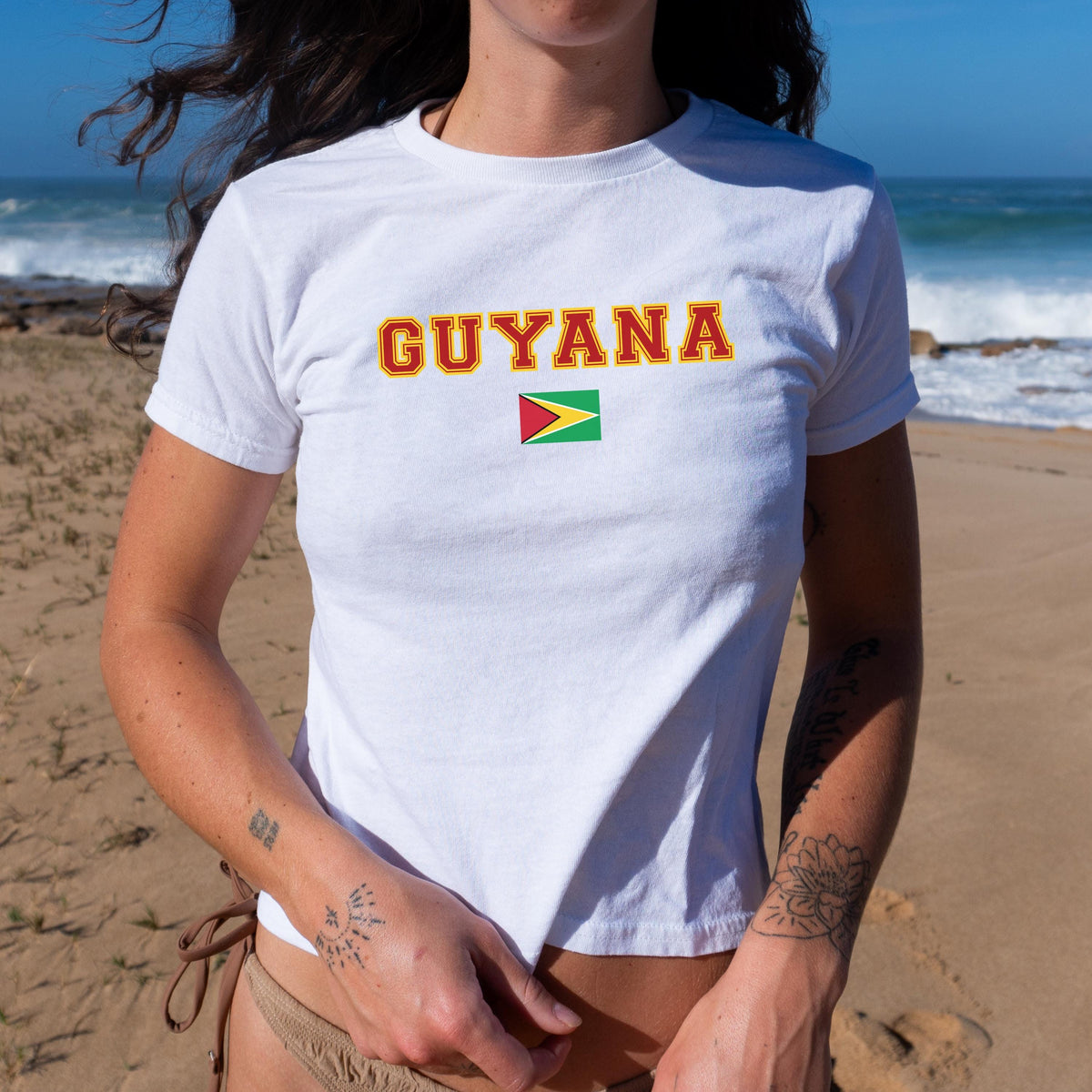 Guyana Women's Baby Tee