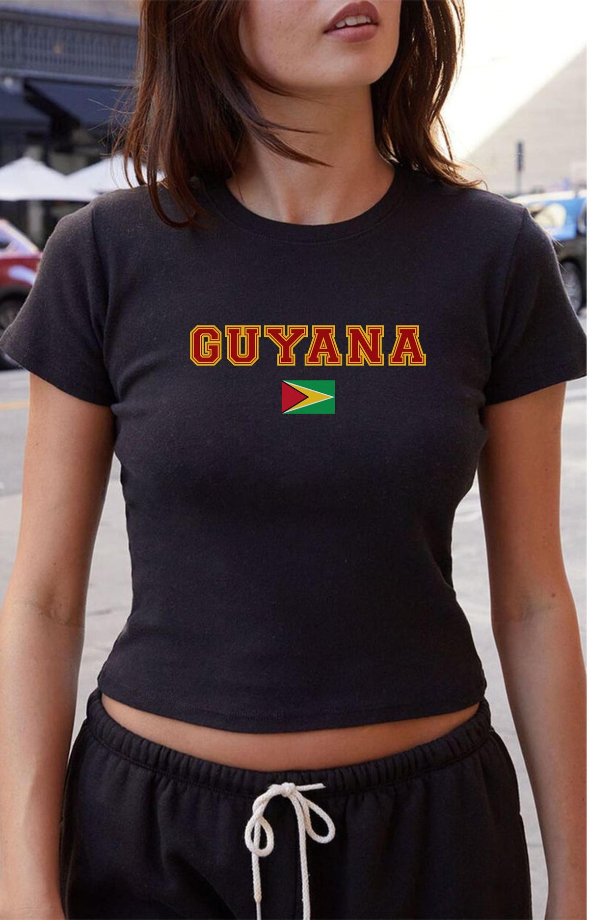 Guyana Women's Baby Tee