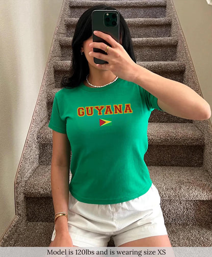 Guyana Women's Baby Tee