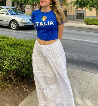Italia Women's Baby Tee