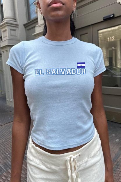 El Salvador Women's Baby Tee