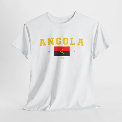 Angola Unisex T-Shirt, Angolan Flag T-Shirt, Her & Him Gift, Summer Vibes, Traveler shirt