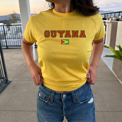Guyana Women's Baby Tee