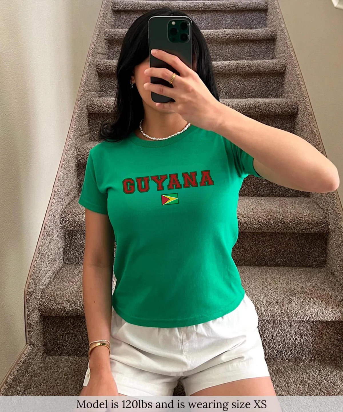 Guyana Women's Baby Tee