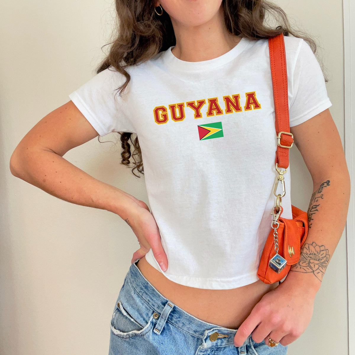 Guyana Women's Baby Tee