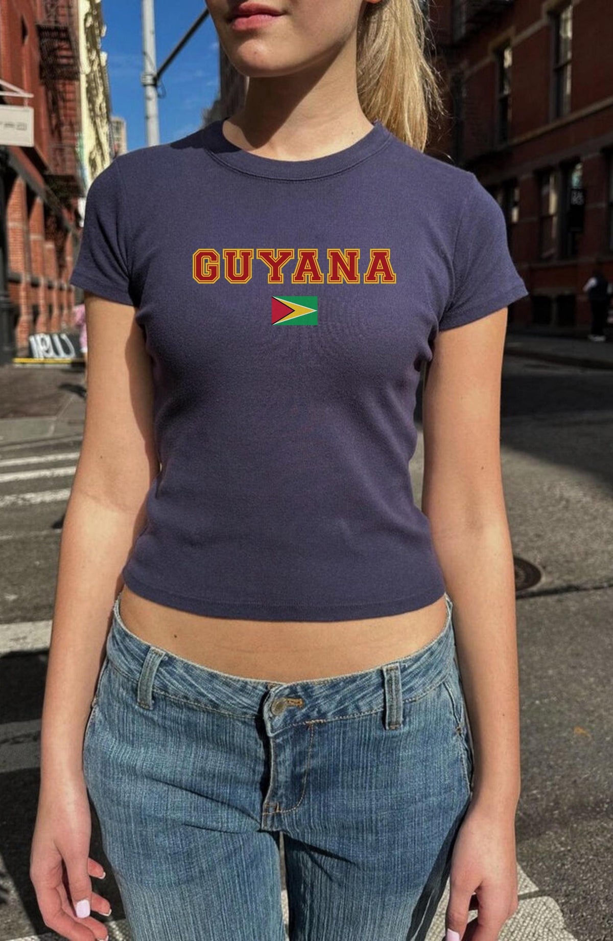 Guyana Women's Baby Tee