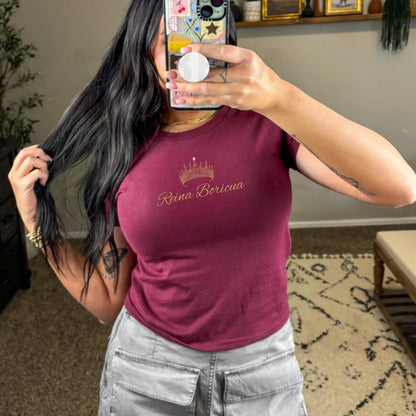 Puerto Rico "Reína Boricua" Baby Tee