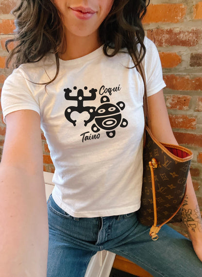 Coqui & Taino Puerto Rico Baby Tee
