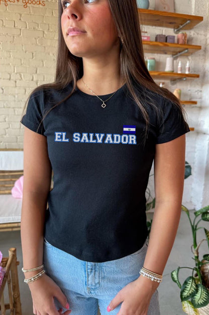 El Salvador Women's Baby Tee