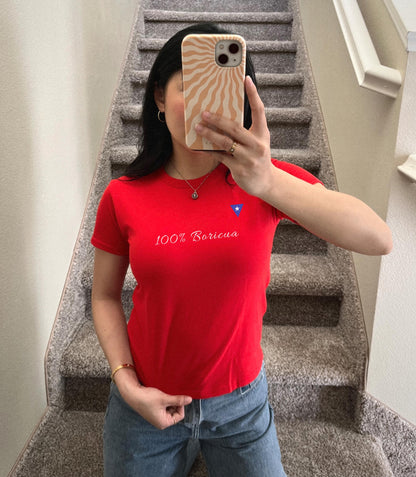 100% Boricua Baby Tee