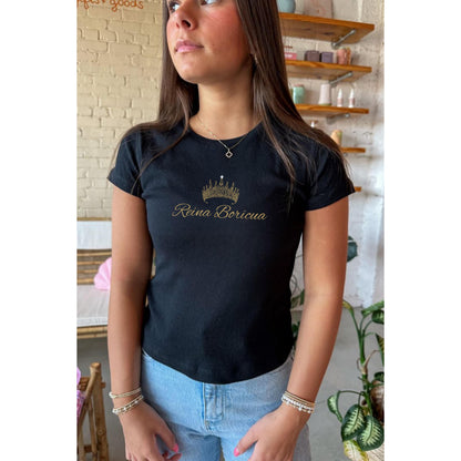 Puerto Rico "Reína Boricua" Baby Tee
