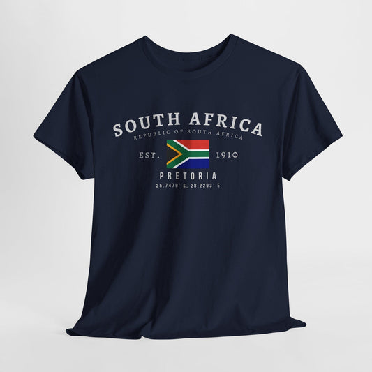 South Africa Unisex T-Shirt, Flag Tee, Vintage Cape Town Graphic Shirt, African Streetwear Tee, Oversized SA Pride Tee