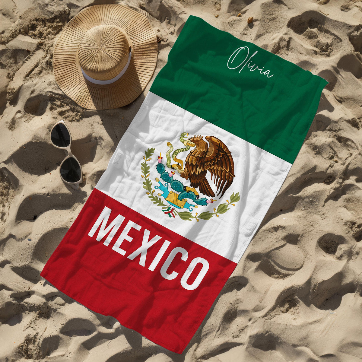 Mexico Personalized Beach Towel