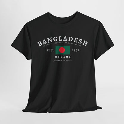Bangladesh Unisex T-Shirt, Flag Tee, Vintage Dhaka Graphic Shirt, South Asian Streetwear Tee, Oversized Bangladeshi Pride Shirt