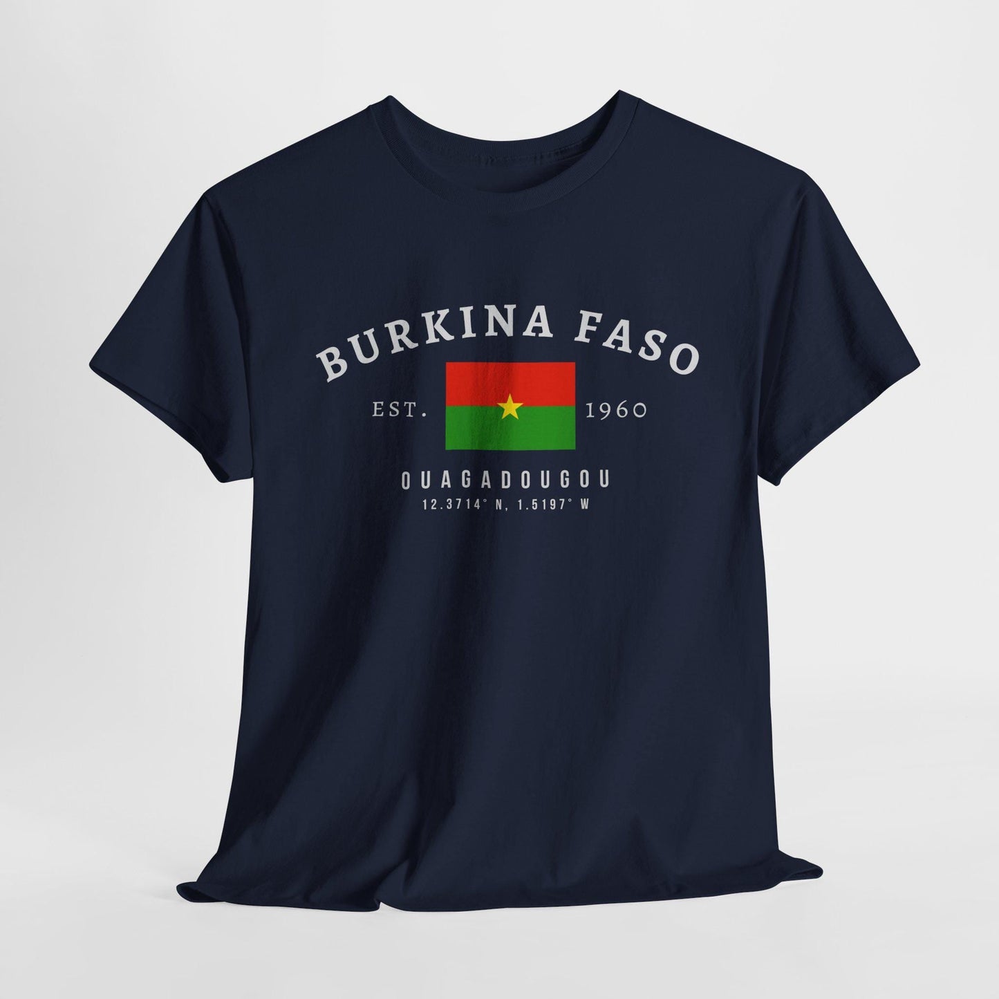 Burkina Faso Unisex T-Shirt, Burkina Flag Tee, Vintage Ouagadougou Shirt, African Streetwear Tee, Oversized Burkina Pride T-Shirt