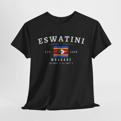 Eswatini Unisex T-Shirt, Swaziland Flag Tee, Vintage Mbabane Shirt, Southern African Streetwear Tee, Oversized Eswatini Pride