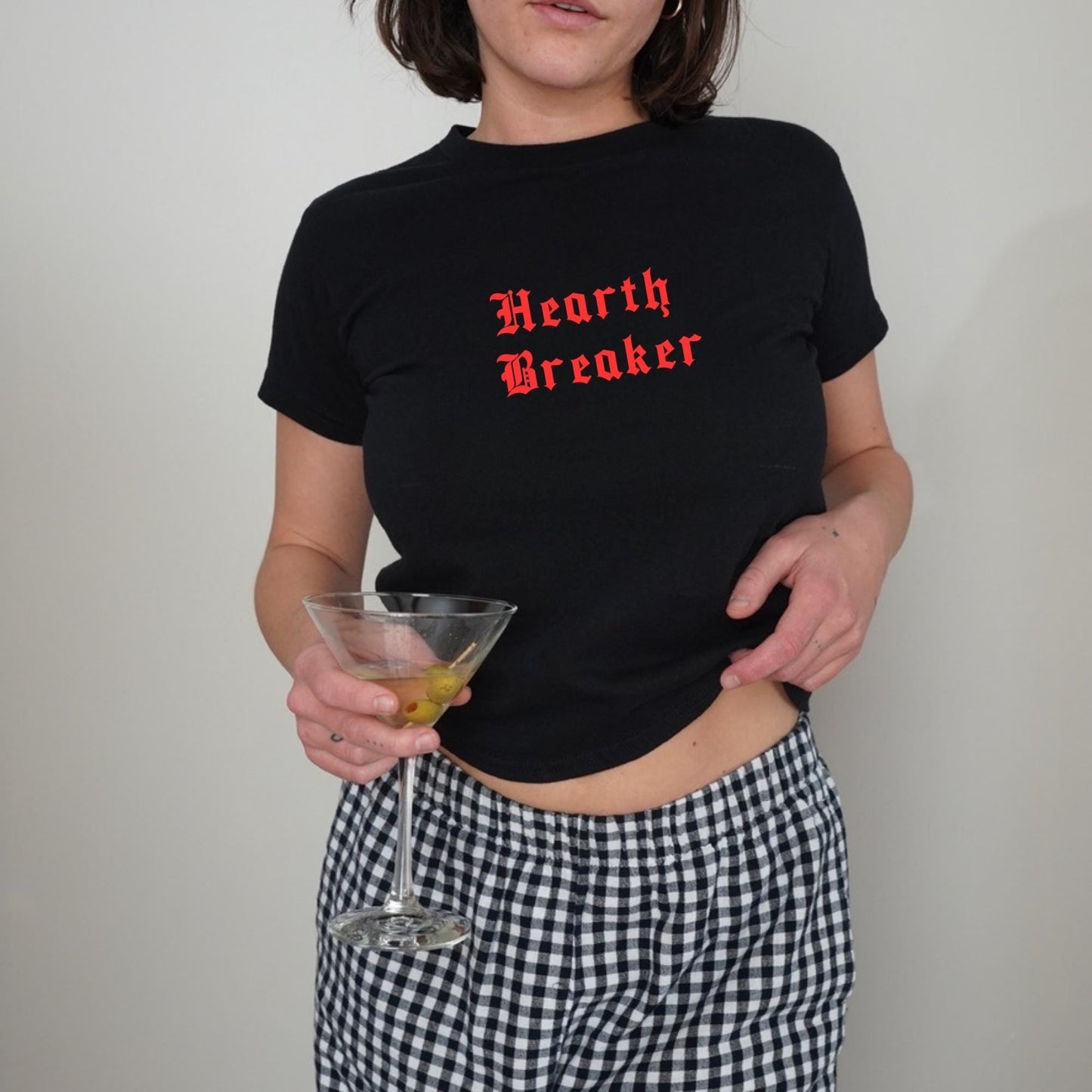 Heart Breaker Baby Tee, Vintage Shirt, Slogan Baby Tee Funny Baby Tee, Cute Baby, Coquette Bow Tee