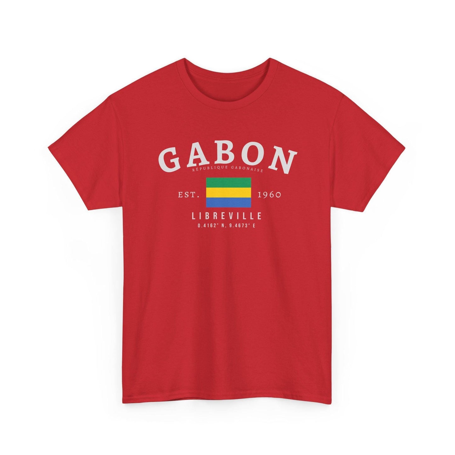 Gabon Unisex T-Shirt, Gabon Flag Tee, Vintage Libreville Graphic Shirt, African Streetwear Tee, Oversized Gabonese Pride Shirt
