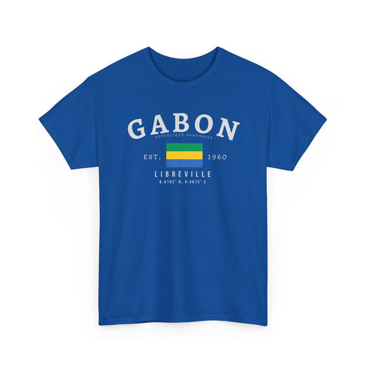Gabon Unisex T-Shirt, Gabon Flag Tee, Vintage Libreville Graphic Shirt, African Streetwear Tee, Oversized Gabonese Pride Shirt