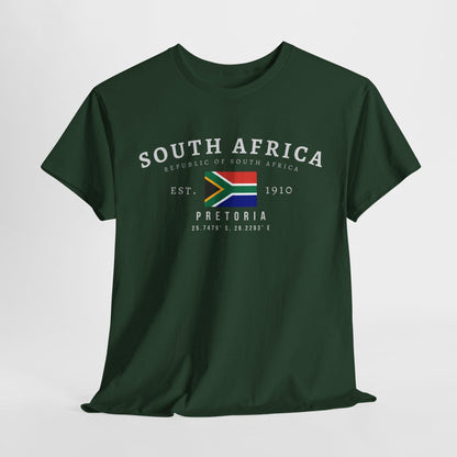 South Africa Unisex T-Shirt, Flag Tee, Vintage Cape Town Graphic Shirt, African Streetwear Tee, Oversized SA Pride Tee
