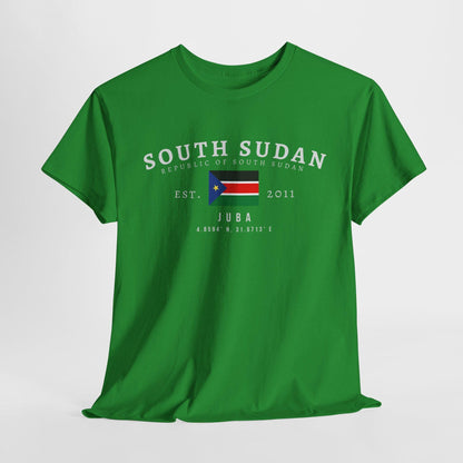 South Sudan Unisex T-Shirt, Flag Tee, Vintage Juba Graphic Shirt, African Streetwear Tee, Oversized South Sudan Pride Tee