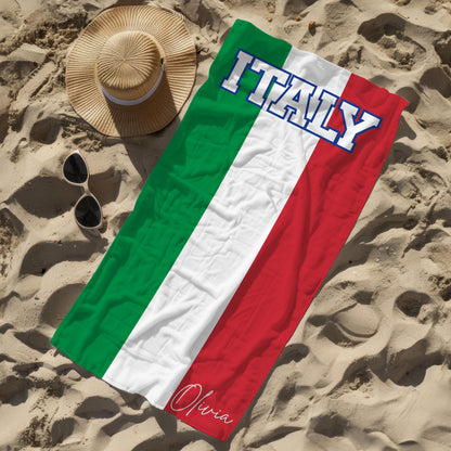Italy Personalized Beach Towel