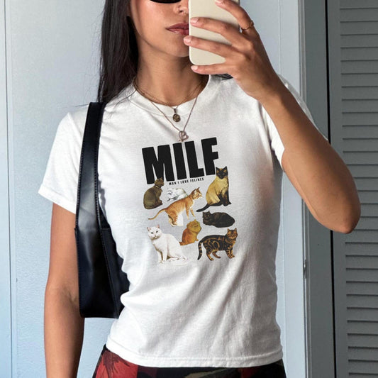MILF- Man I Love Felines Cottagecore Cats Shirt