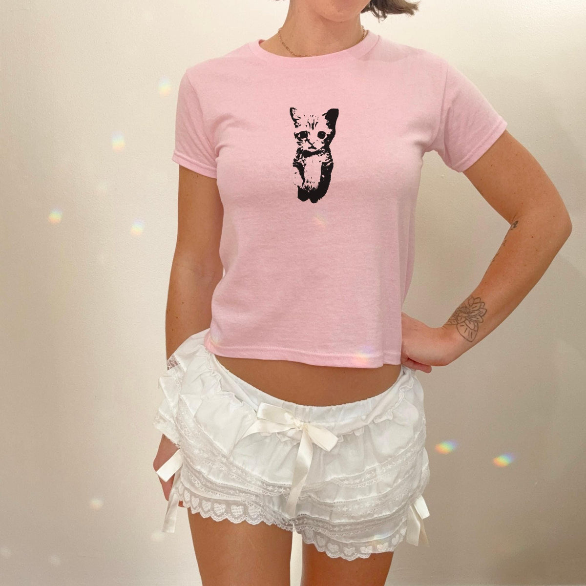 Silly Cat Meme Baby Tee