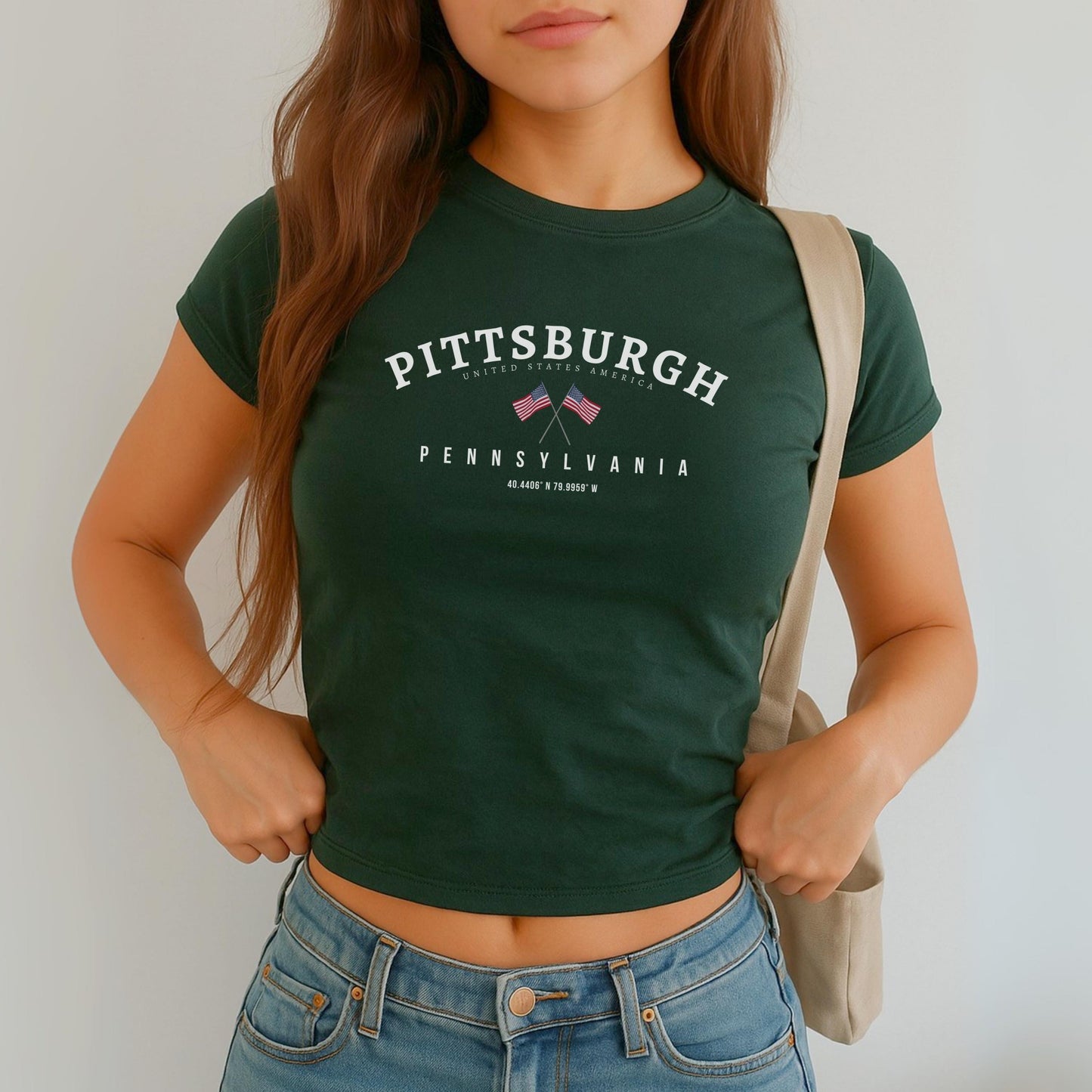 Pittsburgh Baby Tee, Pittsburgh Shirt, Pennsylvania T-Shirt, Pittsburgh Pennsylvania, Soft and Comfortable Shirt, Pennsylvania Gift