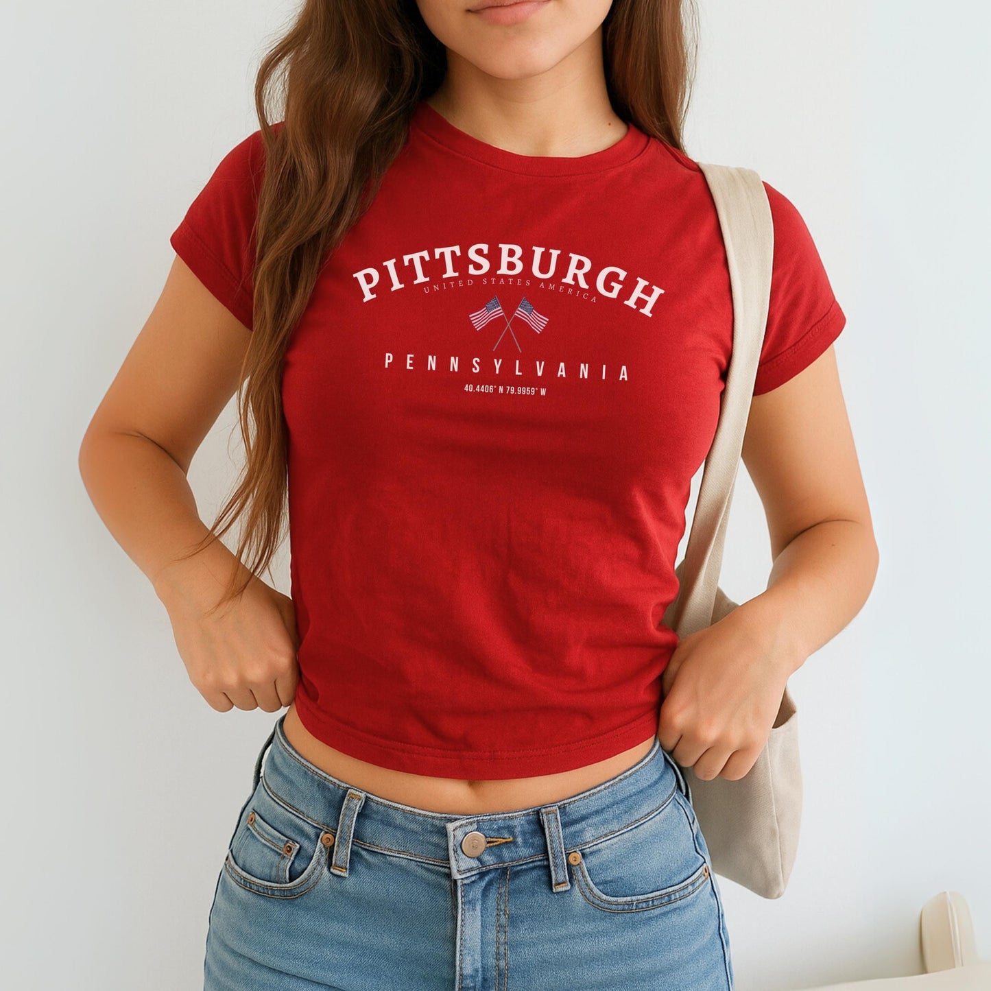 Pittsburgh Baby Tee, Pittsburgh Shirt, Pennsylvania T-Shirt, Pittsburgh Pennsylvania, Soft and Comfortable Shirt, Pennsylvania Gift