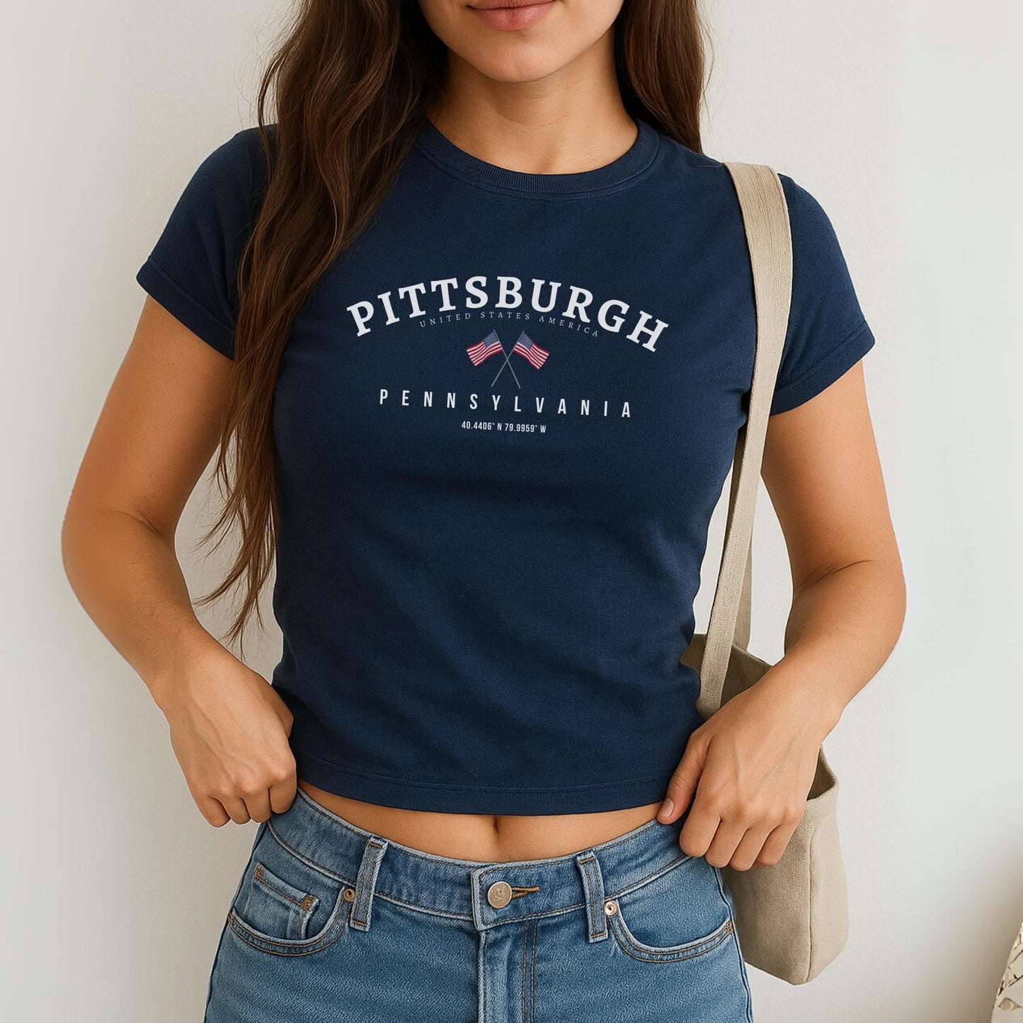 Pittsburgh Baby Tee, Pittsburgh Shirt, Pennsylvania T-Shirt, Pittsburgh Pennsylvania, Soft and Comfortable Shirt, Pennsylvania Gift