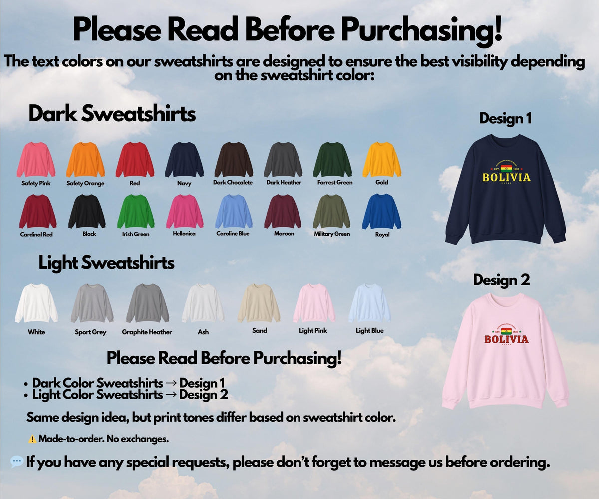 Bolivia Crewneck Sweatshirt