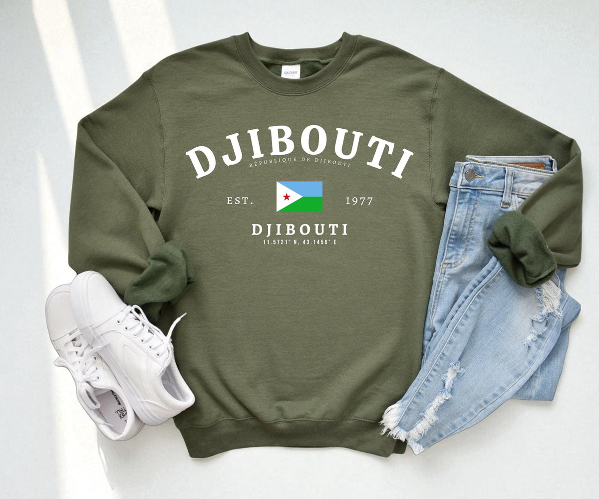 Djibouti Crewneck Sweatshirt