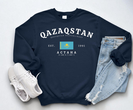 Kazakhstan Crewneck Sweatshirt