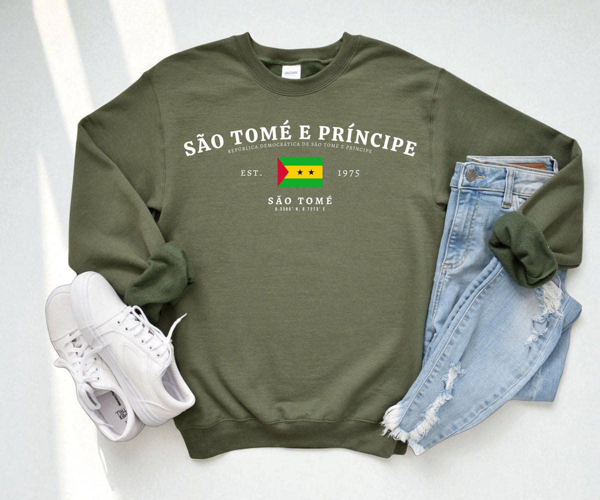 São Tomé and Príncipe Crewneck Sweatshirt