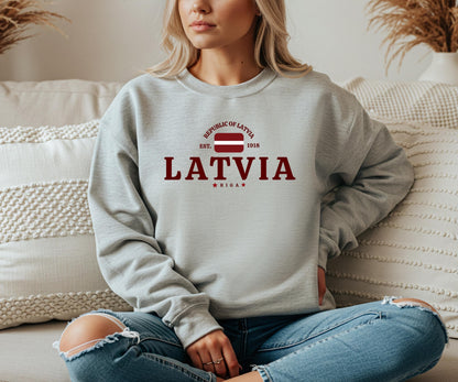 Latvia Crewneck Sweatshirt
