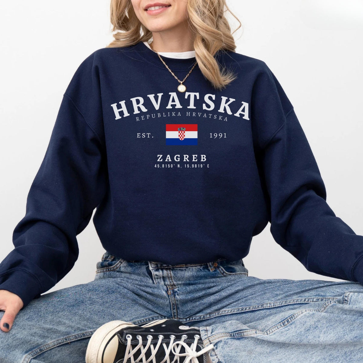 Croatia Crewneck Sweatshirt