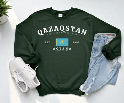 Kazakhstan Crewneck Sweatshirt