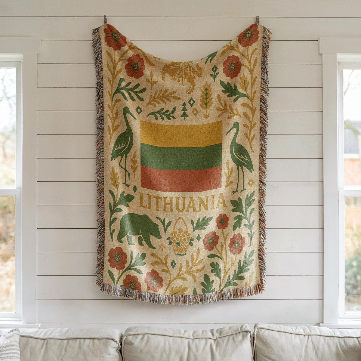 Lithuania Woven Blanket