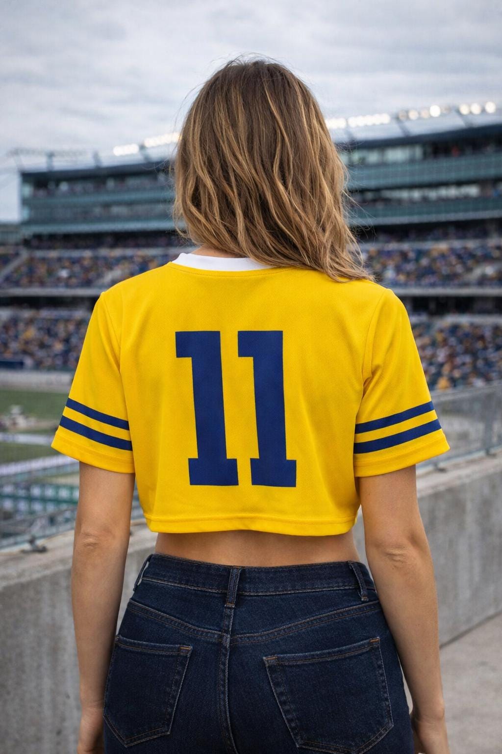 Bosnia Jersey Crop Top T-Shirt