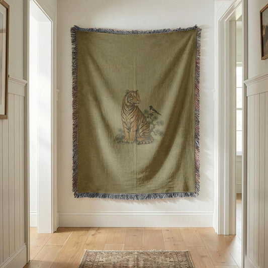 Tiger Woven Blanket