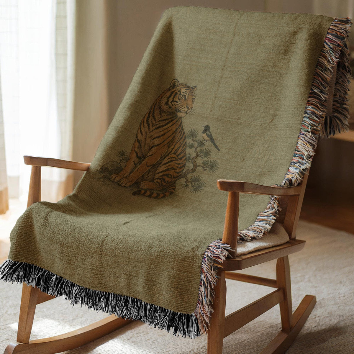 Tiger Woven Blanket
