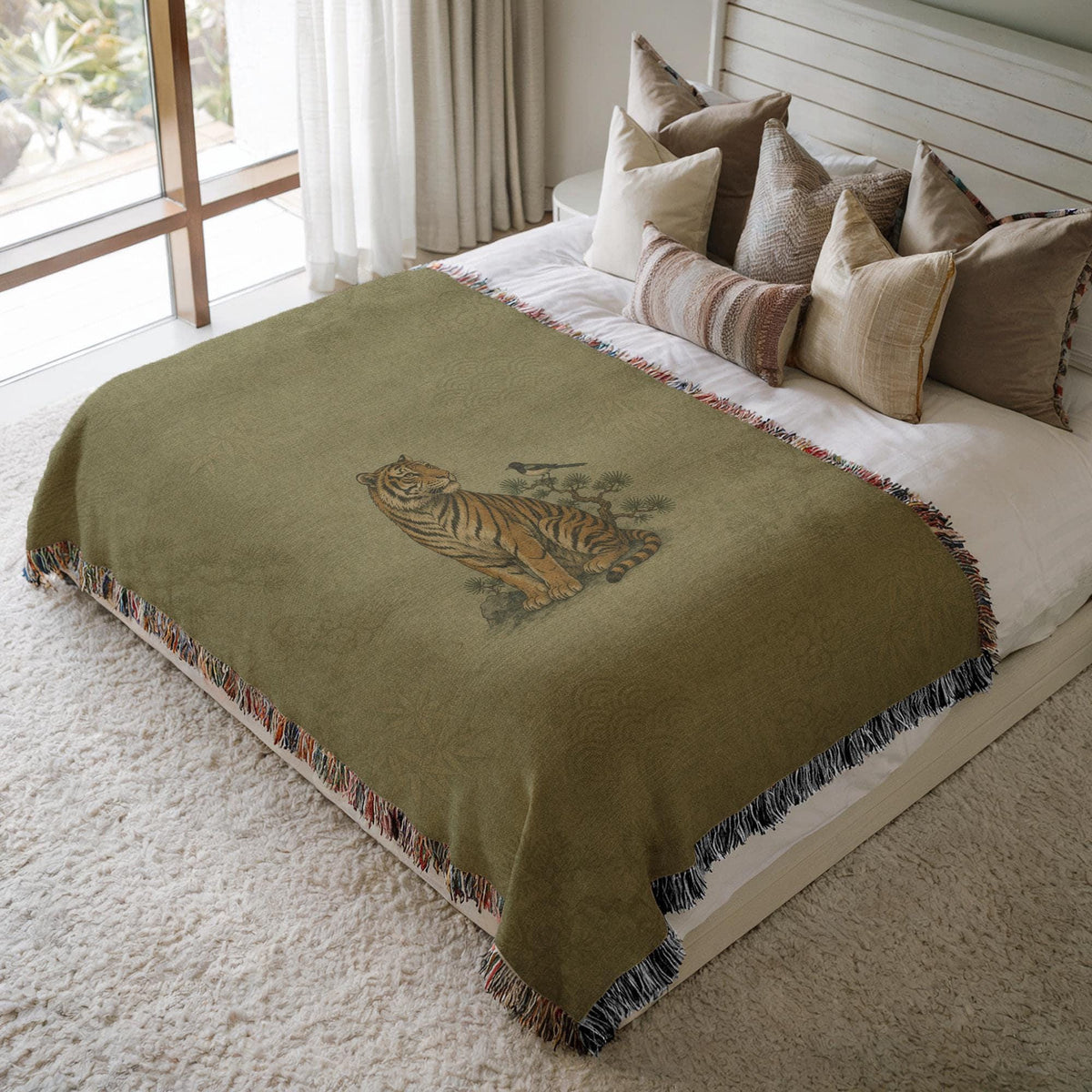 Tiger Woven Blanket