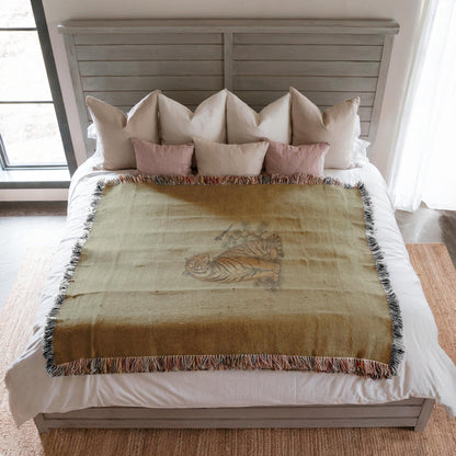 Tiger Woven Blanket