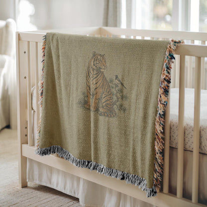 Tiger Woven Blanket