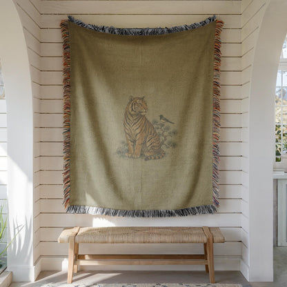 Tiger Woven Blanket