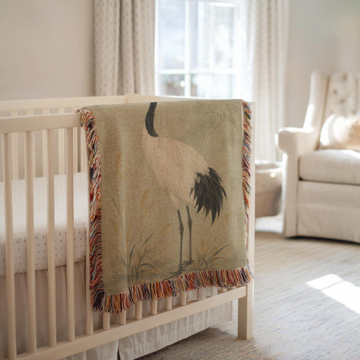 Crane Woven Blanket