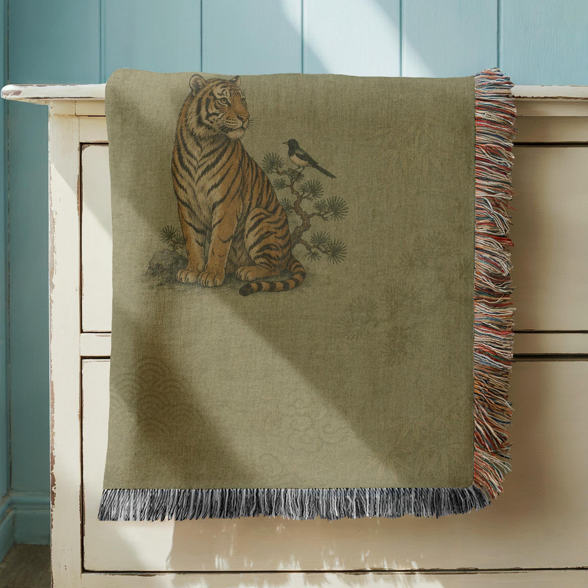 Tiger Woven Blanket