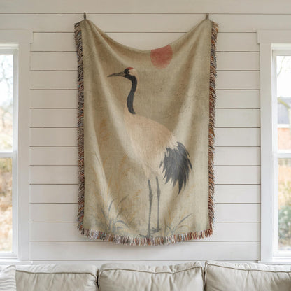 Crane Woven Blanket